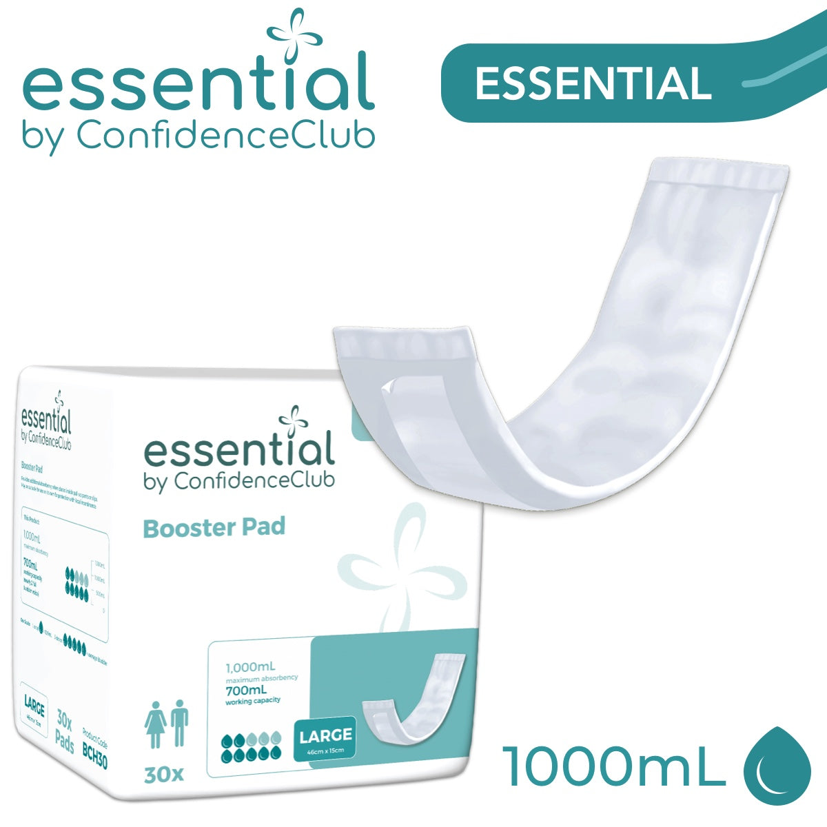 Booster Pad - LARGE Extra Absorbency – ConfidenceClub