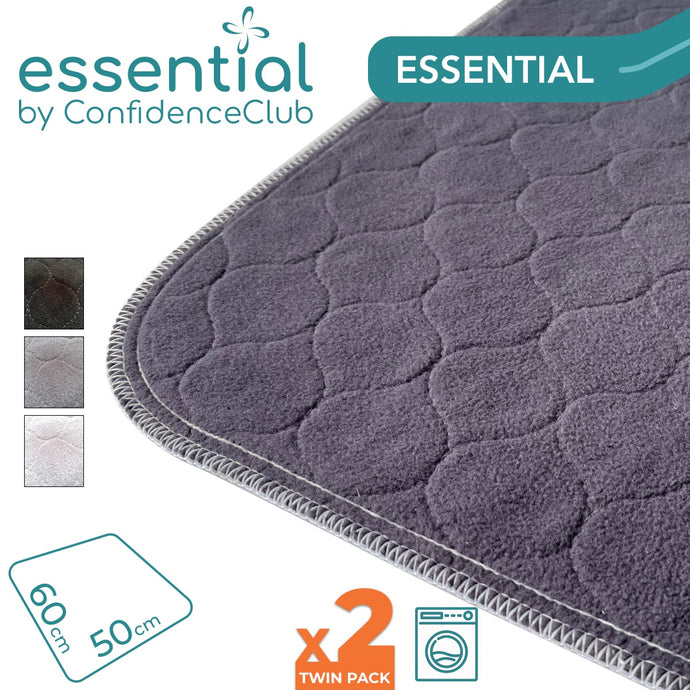Essential Washable Absorbent Chair Pad 50x60cm - Twin Pack