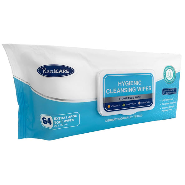 RealCare Hygienic Extra-Large Cleansing Wipes