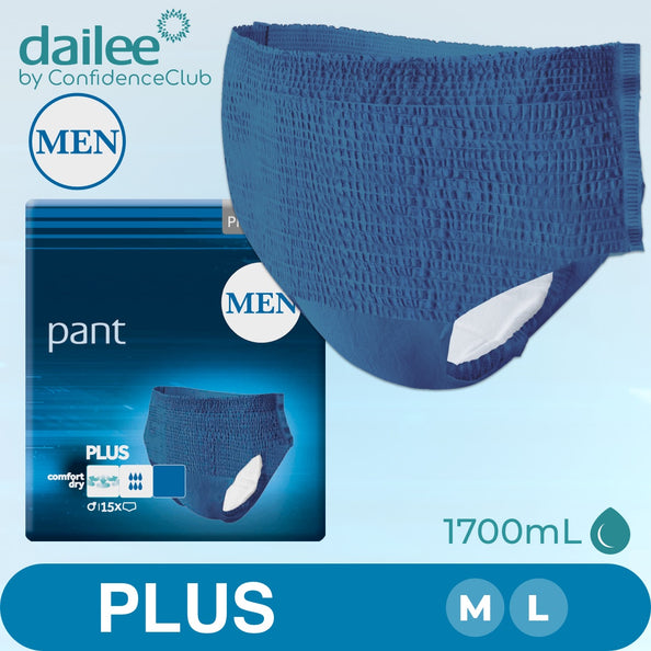 Dailee Pants Men Plus Blue