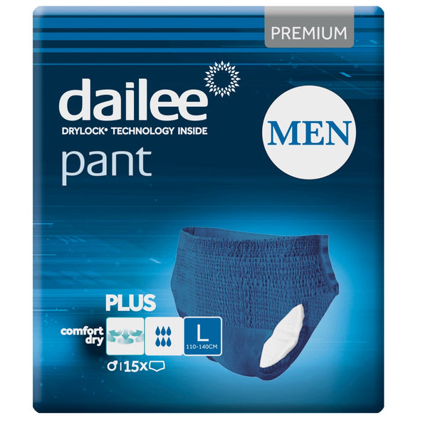 Dailee Pants Men Plus Blue