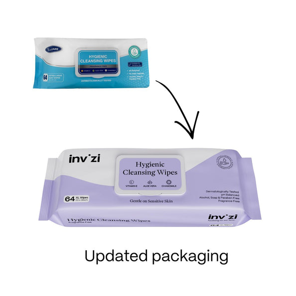 Invizi Hygienic Extra-Large Cleansing Wipes