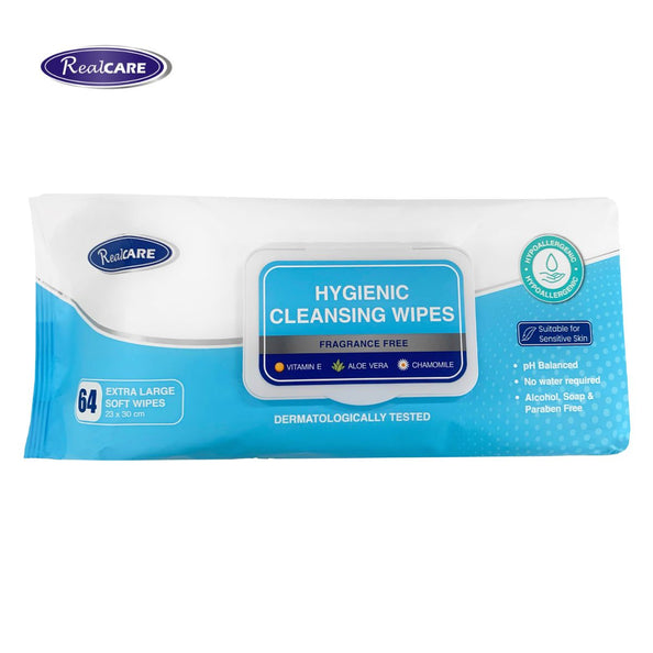 RealCare Hygienic Extra-Large Cleansing Wipes