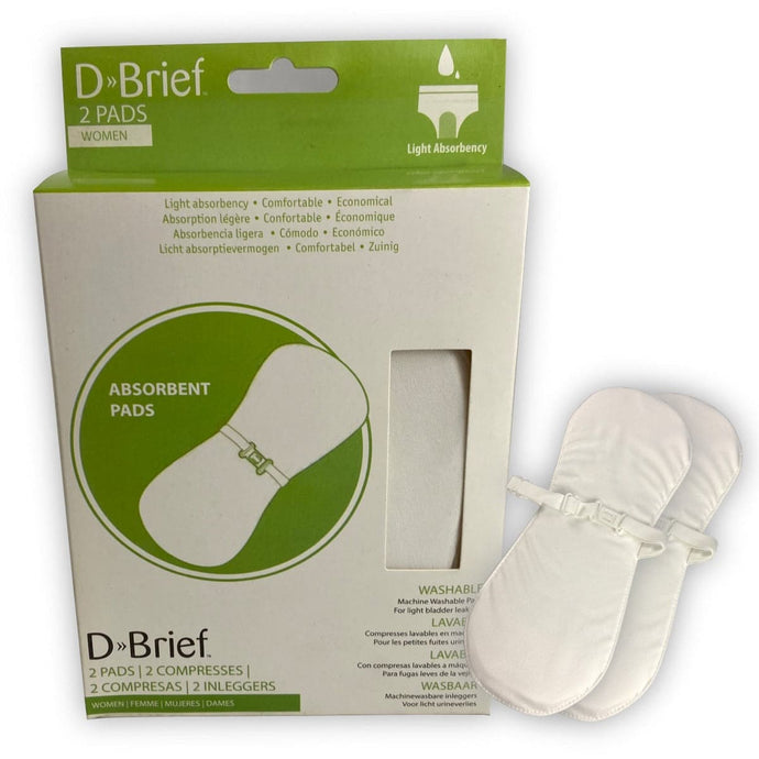 DBrief Women's Pad Inserts - Twin-Pack - ConfidenceClub