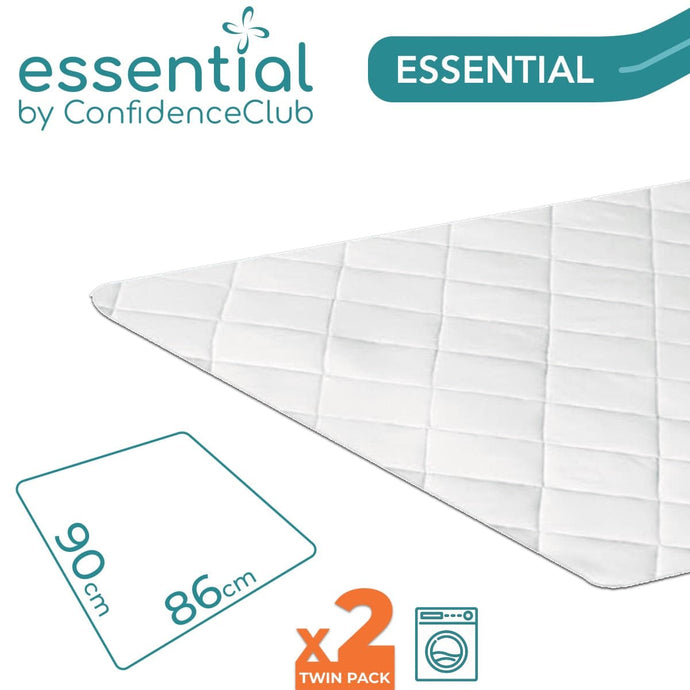 Essential Washable Absorbent Non-Slip Mat 60x90cm - Twin-Pack